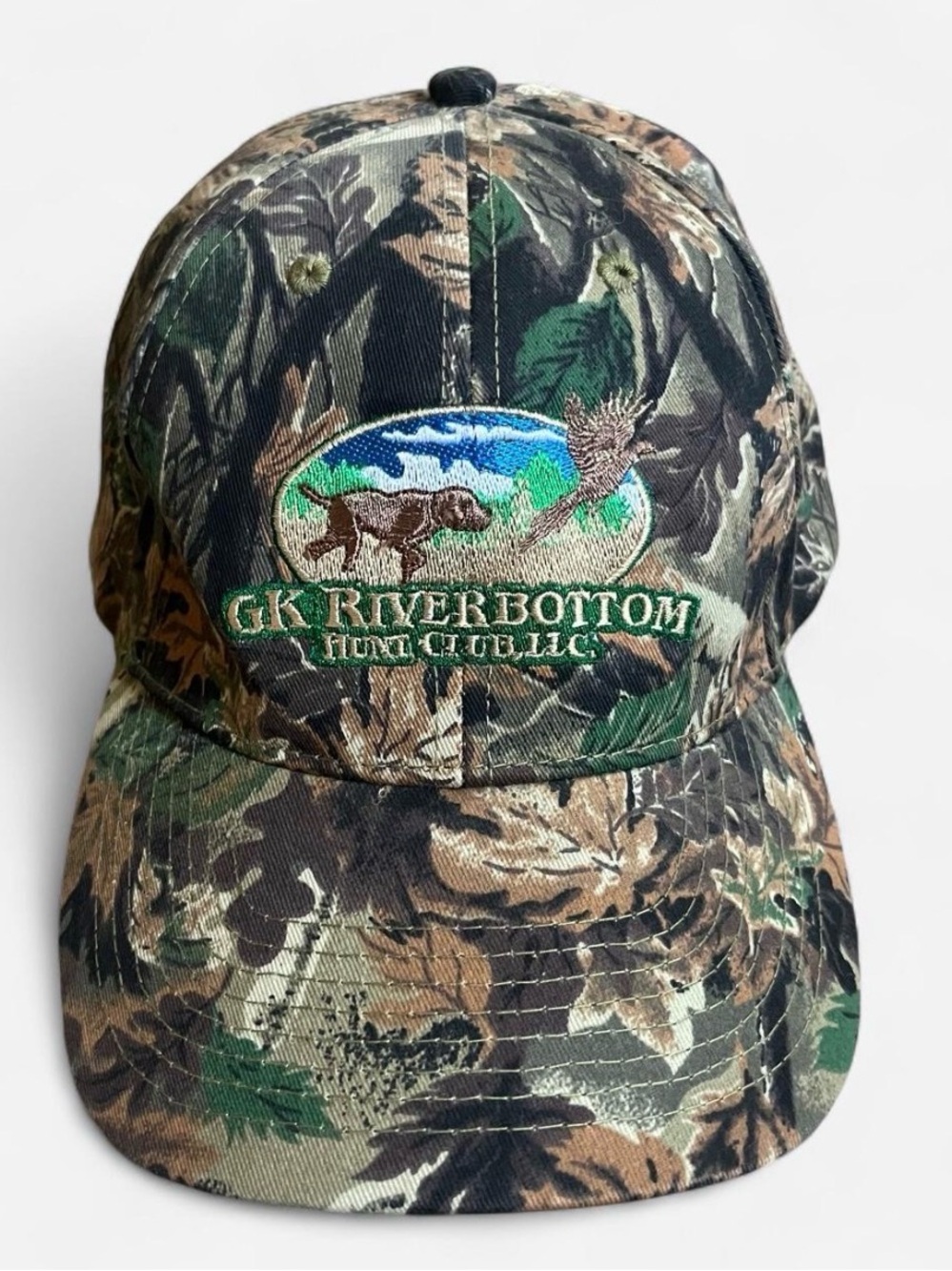 OTTO Camo Hunting Cap with Embroidered Patch - Green & Brown